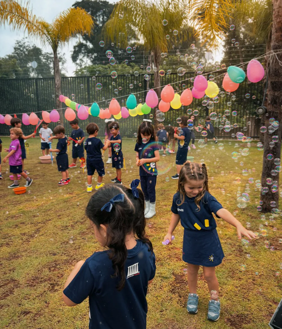 Ambiente acolhedor da Escola Ethos para receber novas famílias.