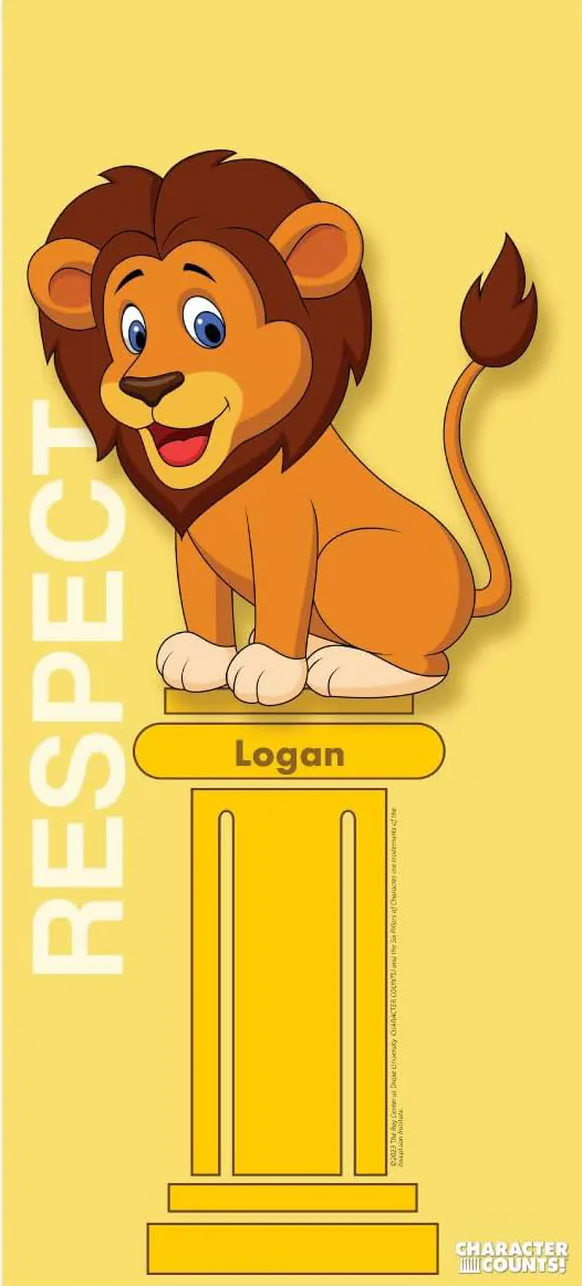 Certificado Character Counts da Escola Ethos.